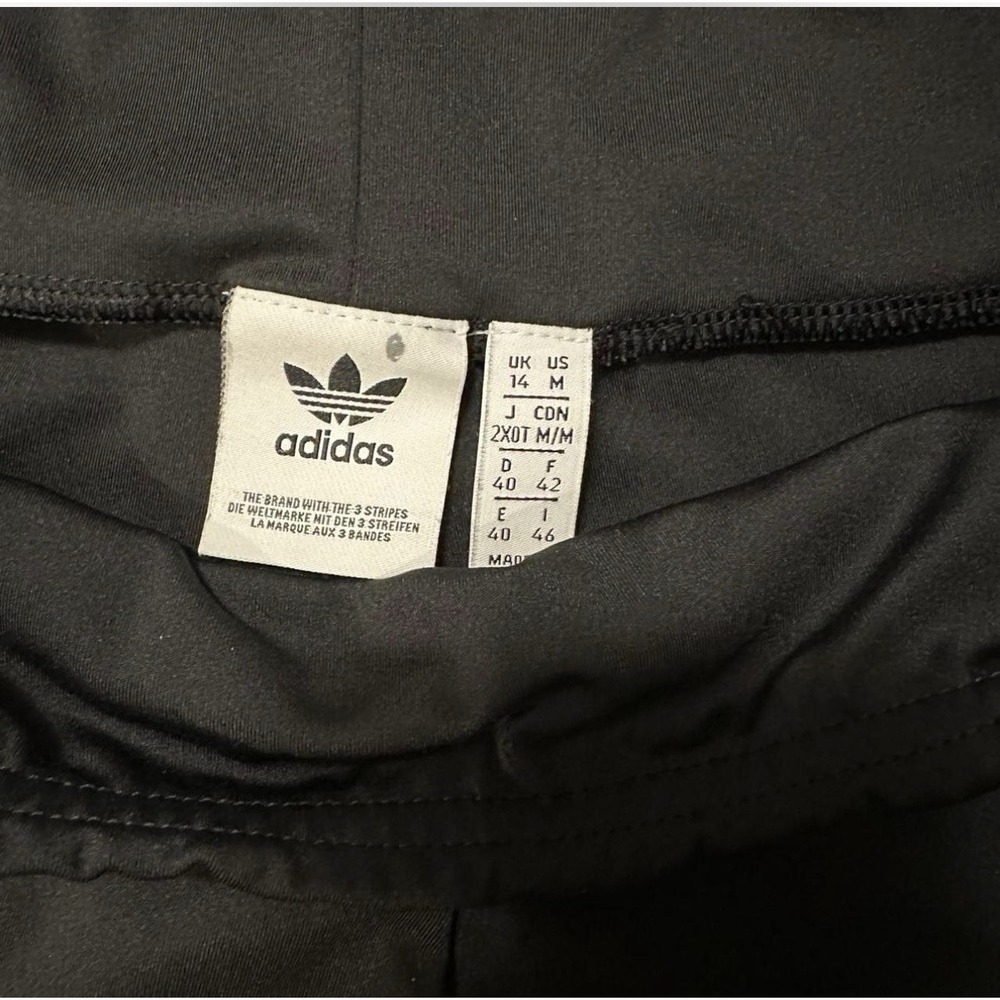Adidas Originals Womens Bike shorts 3 Stripes Size M Black - Picture 5 of 5
